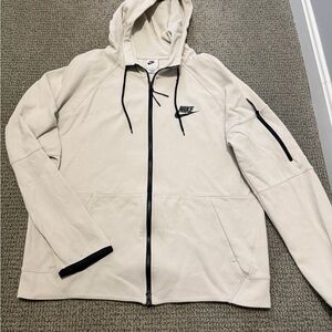 Nike Men's Cream Hoodie